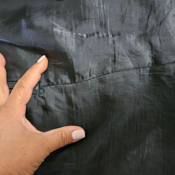 Anchor blue 100% leather skirt - Picture 7 of 11